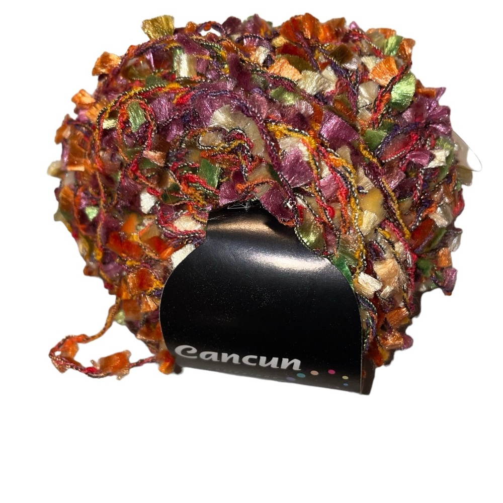 S. Charles Tahki Cancun Flag Ladder Yarn Lace Fingering #104 Purple Orange